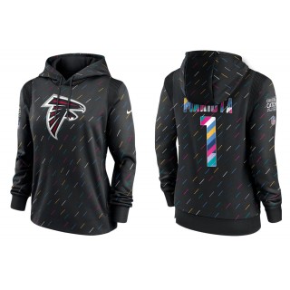 Women's Atlanta Falcons Marcus Mariota Anthracite NFL Crucial Catch Hoodie