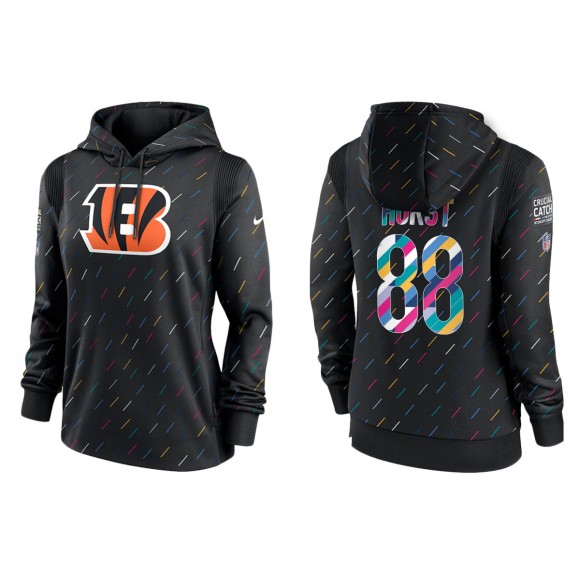 Women's Cincinnati Bengals Hayden Hurst Anthracite NFL Crucial Catch Hoodie