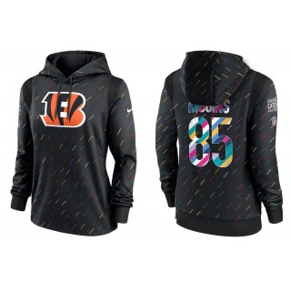 Women's Cincinnati Bengals Tee Higgins Anthracite NFL Crucial Catch Hoodie