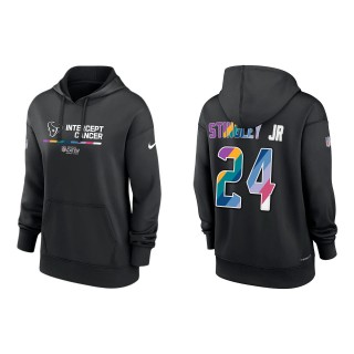 Women's Derek Stingley Jr. Houston Texans Black 2022 NFL Crucial Catch Therma Performance Pullover Hoodie