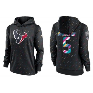 Women's Houston Texans DaeSean Hamilton Anthracite NFL Crucial Catch Hoodie