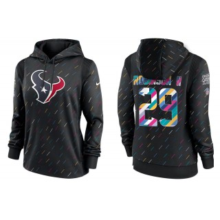 Women's Houston Texans Reggie Robinson II Anthracite NFL Crucial Catch Hoodie