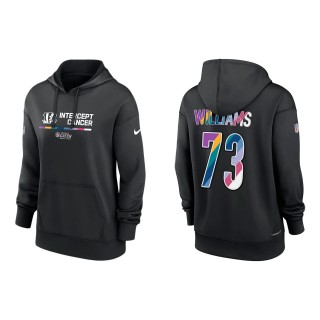 Women's Jonah Williams Cincinnati Bengals Black 2022 NFL Crucial Catch Therma Performance Pullover Hoodie