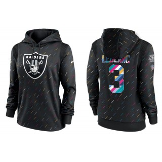 Women's Las Vegas Raiders Cre'Von LeBlanc Anthracite NFL Crucial Catch Hoodie