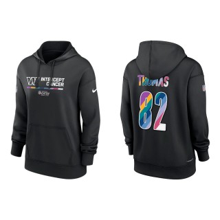 Women's Logan Thomas Washington Commanders Black 2022 NFL Crucial Catch Therma Performance Pullover Hoodie