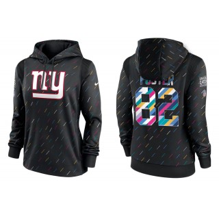 Women's New York Giants Robert Foster Anthracite NFL Crucial Catch Hoodie