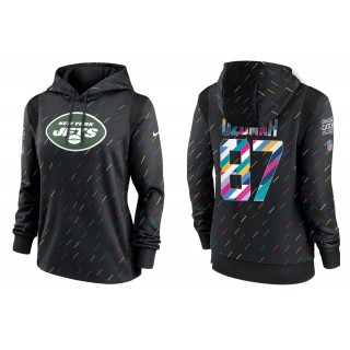 Women's New York Jets C.J. Uzomah Anthracite NFL Crucial Catch Hoodie