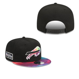 Youth Buffalo Bills Black 2023 NFL Crucial Catch Snapback Hat