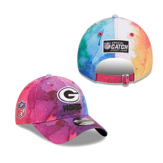 Youth Green Bay Packers Pink 2022 NFL Crucial Catch 9TWENTY Adjustable Hat